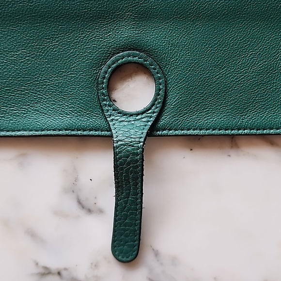 RARE: Hermes Paris Dogon Long Green Wallet - Picture 13 of 15